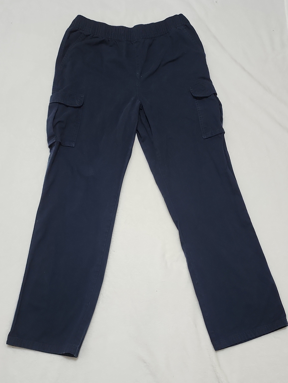 Kid's Navy Pull On Cargo Pants 20 Husky